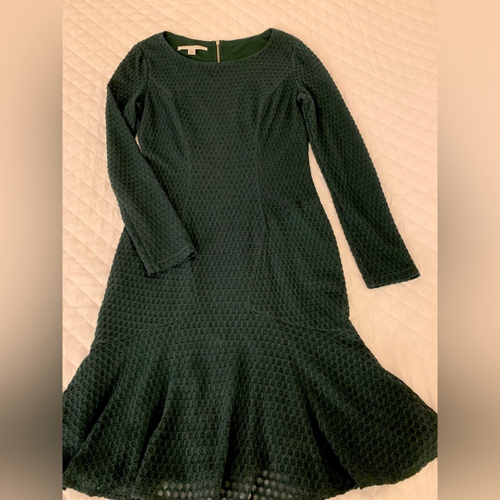 Maggy London Fit & Flare Green Dress, Size S